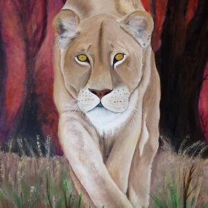 Stalking Lioness