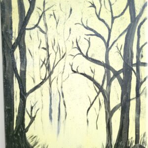 Yellow Tree Silouette