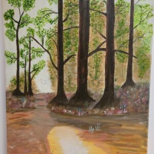 Trees on golden pond