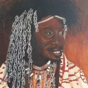 Sangoma with beads