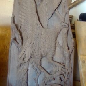 Carved Door Panel Eagle