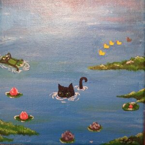 Cat Takes an Unexpected Swim