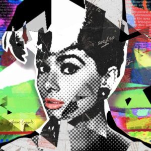 Audrey Hepburn Collage Pop Art