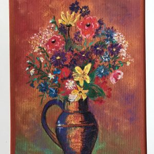 Bouquet in Copper Water Jug