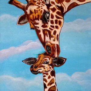Giraffe & Kid