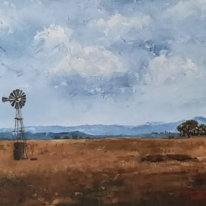 Windmills in the veld part 2 of Diptych