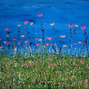 Wildflowers in blue