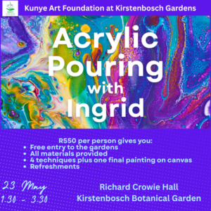 23 May 13:30 - 15:30 Acrylic Pouring Workshop