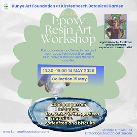 14 May 13:30 -15:00  Epoxy Resin Workshop