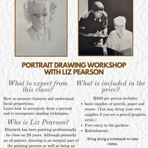 13 May - 10:00 - 15:00 Portrait Drawing with Liz Pearson