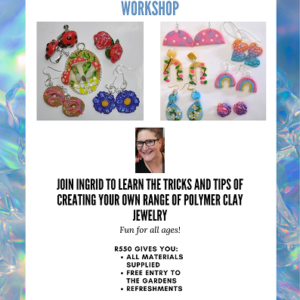 21 May 13:30 - 15:00 Polymer Clay Jewelry workshop