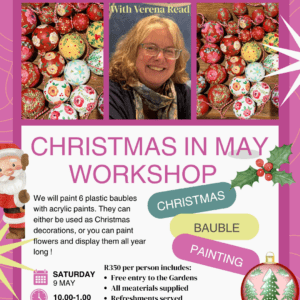 09 May 10:00 -13:00 Painting Christmas Baubels