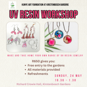 24 May 10:30-13:30 UV Resin Workshop