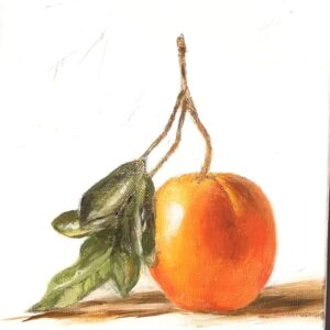 Orange on White