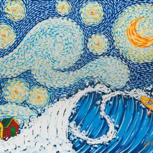 Muizenberg Starry Night (print)