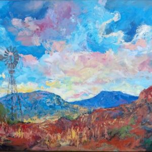 Karoo Windpump landscape Anticipation