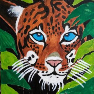 Jungle Gaze Blue Eyed Leopard