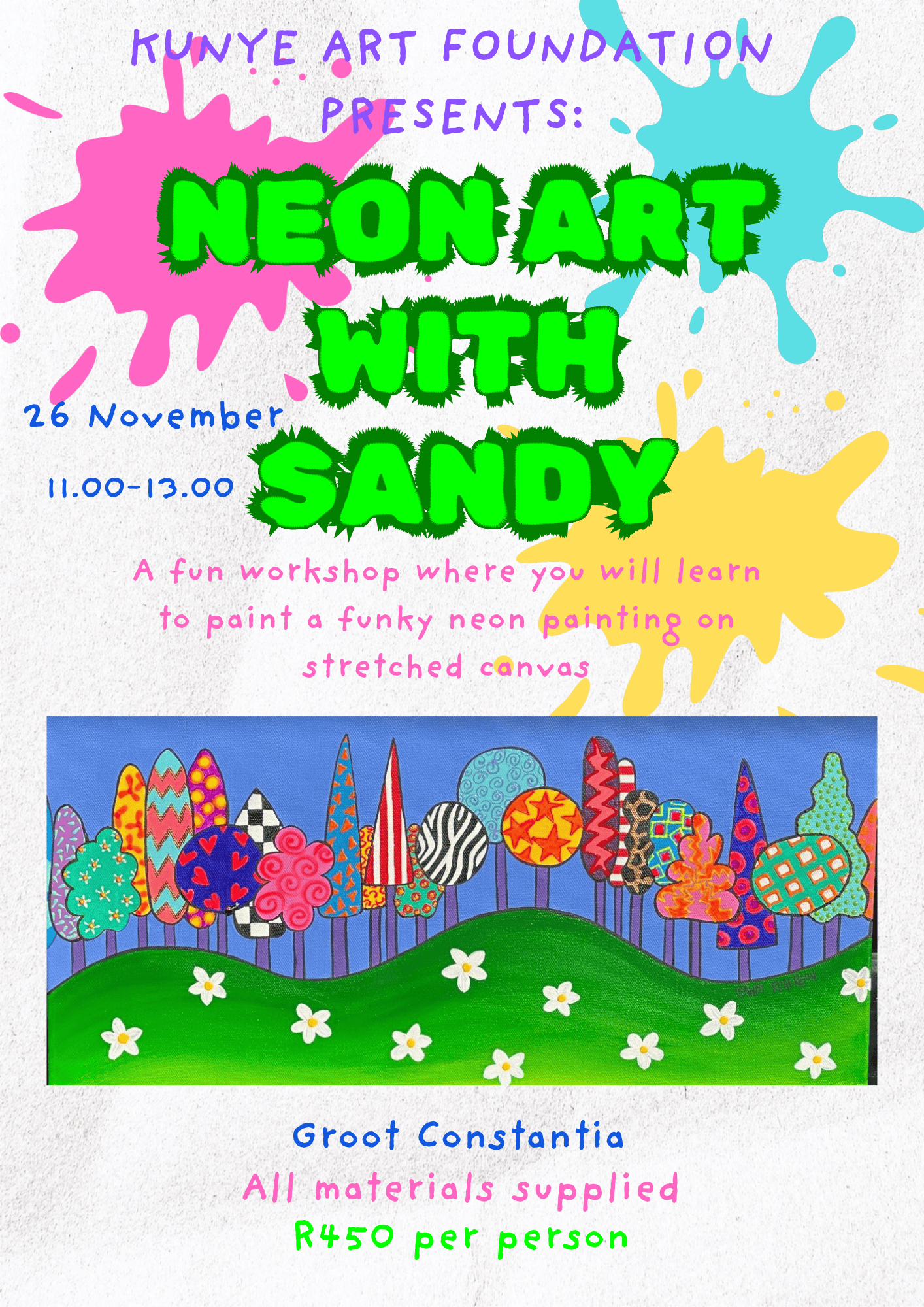 November 26, Neon Art with Sandy