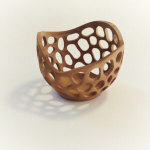 Natural Edge Lattice Bowl