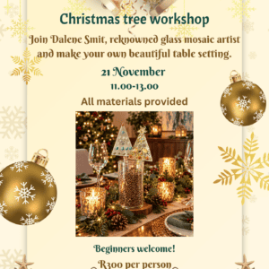 November 21, Christmas Tree Workshop