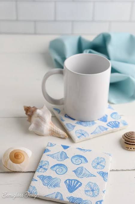 November 28, Serviette Decoupage Coasters - Image 2